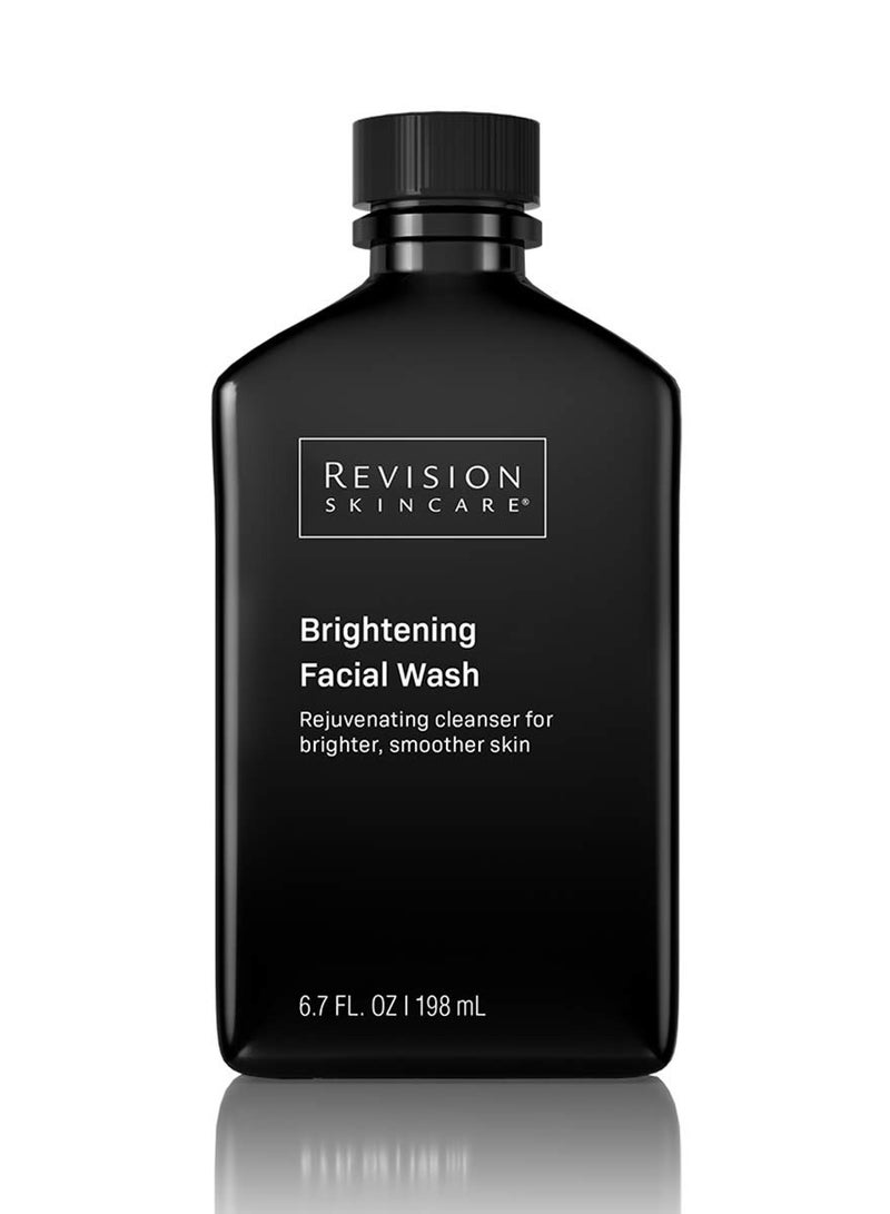 Revision Skincare Brightening Facial Wash, Brightens skin with radiant-boosting Vitamin C, Exfoliates dead surface cells for softer, smoother skin, Combines with Vitamin E, 6.7 Fl Oz