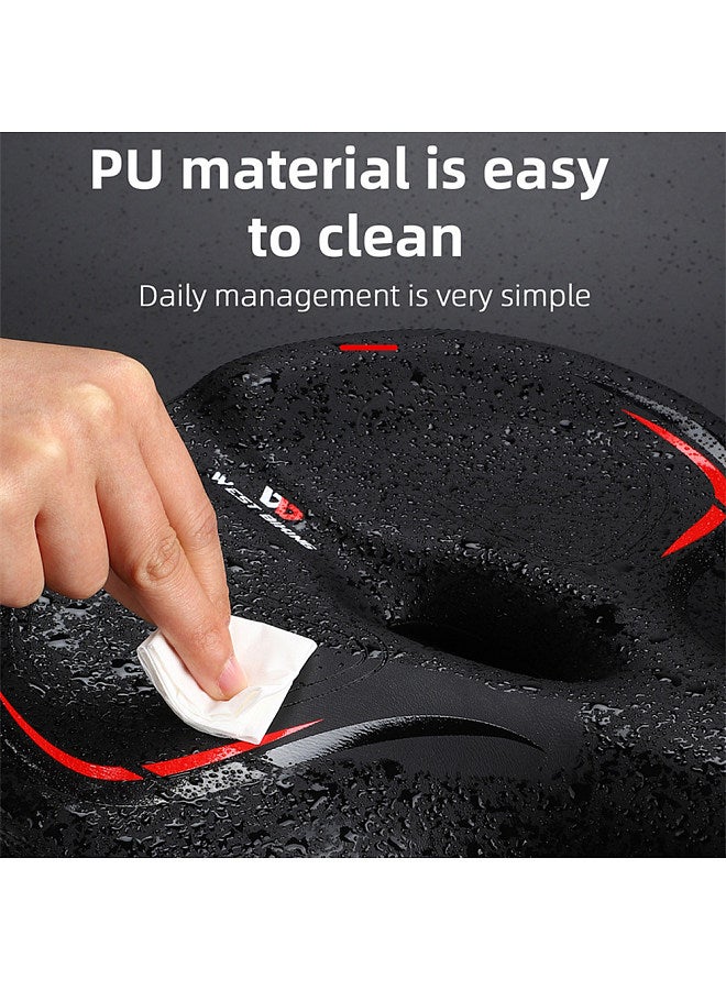 Thickened High Elasticity Bike Saddle Soft Waterproof PU Pad Road Bicycle Seats Comfort Breathable AntiSlip Cycling Cushion