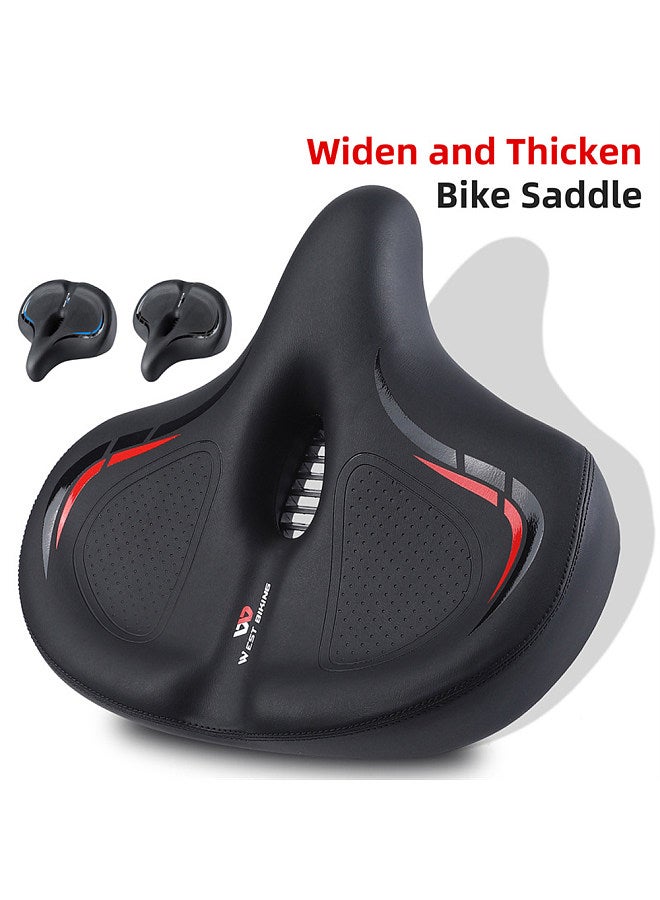 Thickened High Elasticity Bike Saddle Soft Waterproof PU Pad Road Bicycle Seats Comfort Breathable AntiSlip Cycling Cushion