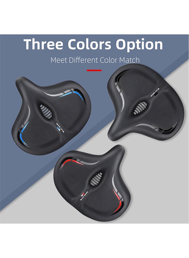 Thickened High Elasticity Bike Saddle Soft Waterproof PU Pad Road Bicycle Seats Comfort Breathable AntiSlip Cycling Cushion