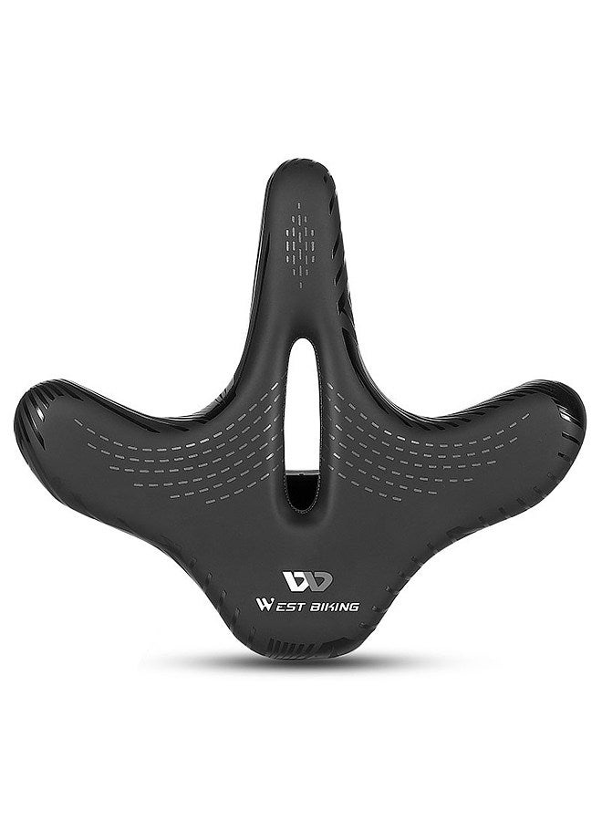 Wide Bike Saddle Comfortable Mountain Bicycle Cushion Pad Waterproof Cycle Seat Saddle for Men Women Road MTB