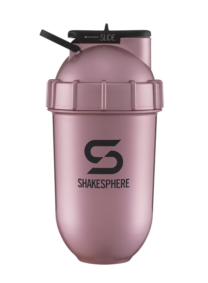 ShakeSphere Tumbler View - 700ml Rose Gold Black