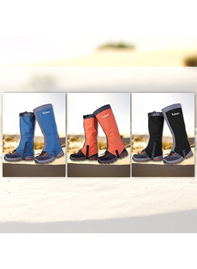 Leg Gaiters Waterproof Adjustable Anti-Tear Snow Boot Gaiters for Outdoor Snowshoeing Hiking Skiing