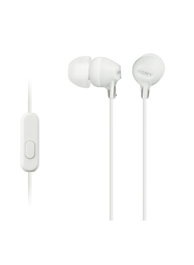 EX15AP In-Ear Headphone w/ mic white
