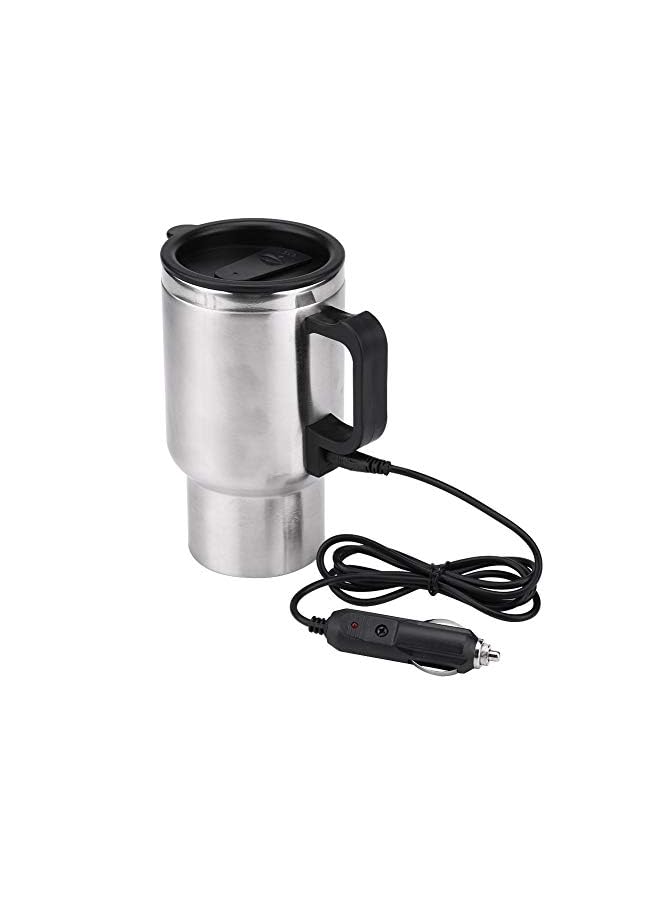 Kettle Boiler 450ml Car Heating Travel Cup Stainless Steel Mug Car Coffee Cup Warmer with DC 12V Charger for Car
