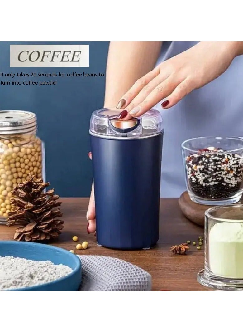 Portable Grinder Spices Nuts Grains Powder Crusher Mini stainless steel Electric Coffee Bean Grinder Herbs Salt Pepper