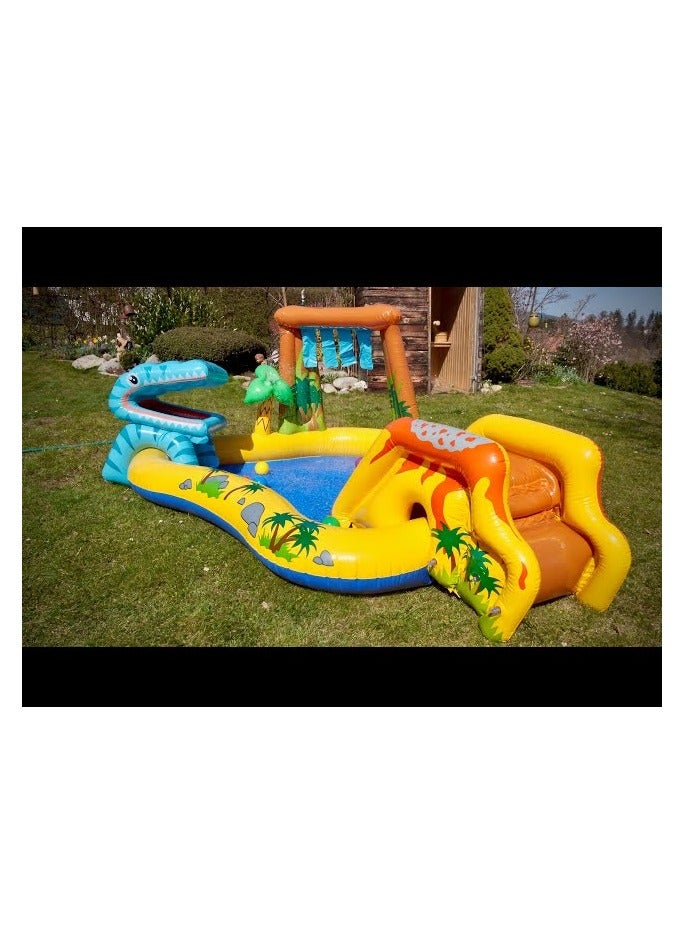 Boxo Inflatable Kids Swimming Pool with Spray Water Slide Tub Play Center Inflatable Pool