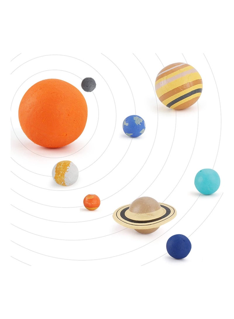 Nine Planets Model, Solar System Planet, Figure Playsets Collection Educational Toy for Astronomy Enthusiast, Fit for Toddlers and Kids