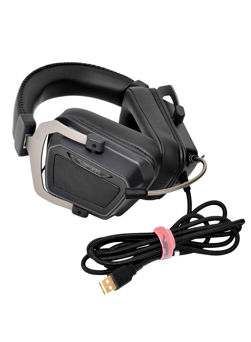 Patriot Memory Viper Gaming V380 High Definition 7.1 Virtual Surround Gaming Headset With Enc Microphone And Full Spectrum RGB