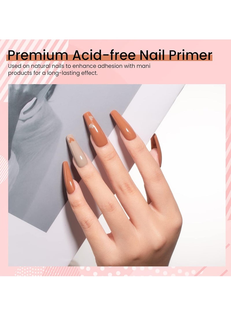 MAYCHAO Nail Prep Bond Primer, 15ML Acid free Nail Dehydrator for Acrylic and Gel Nail Polish, Fast Drying Superior Bonding Primer for Acrylic Powder Manicure Salon DIY at Home, 0.5 OZ