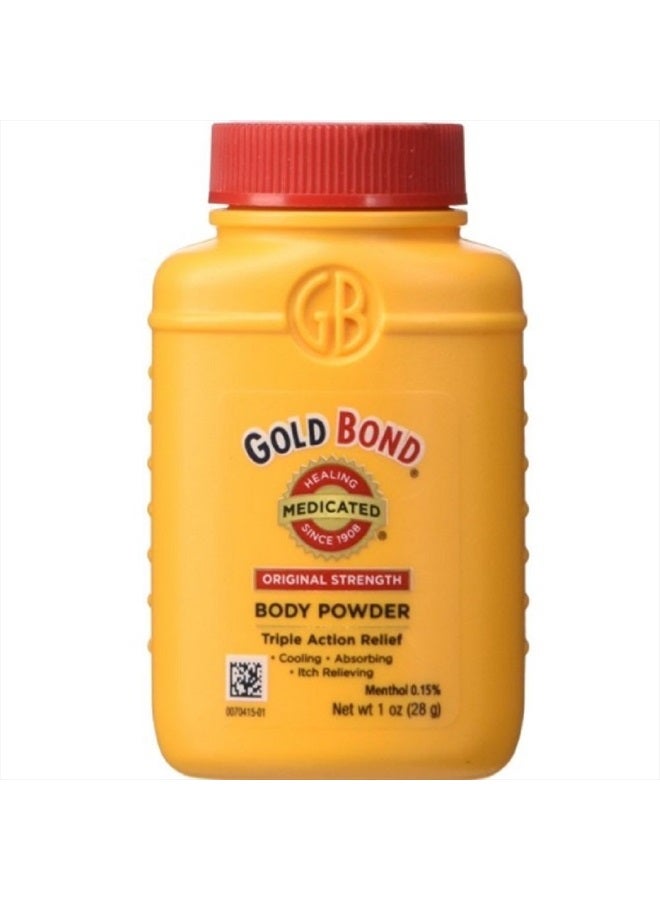 Talc-Free Body Powder Medicated 1 Ounce (4 Bottles) (29ml)