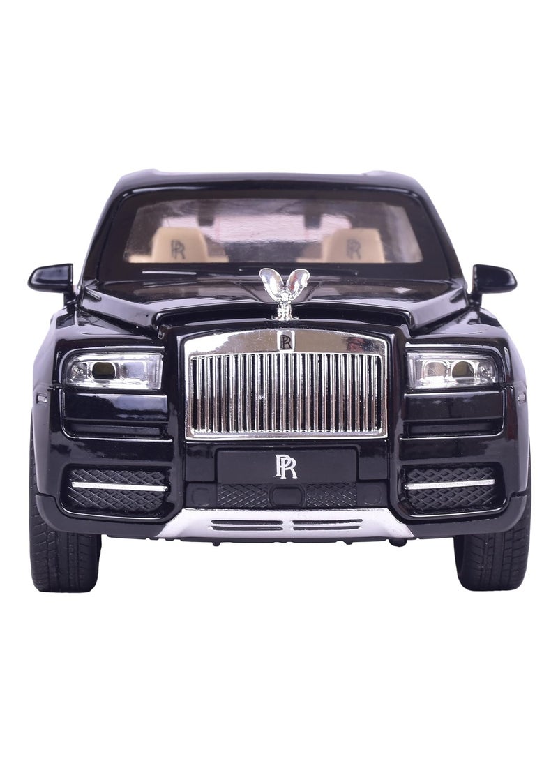 Rolls Royce Cullinan Pull Back Diecast Metal Toy Car Scale Model Mini Vehicle Toy With Openable Doors Musical Sound And Flashing Light Perfect Kids Gift
