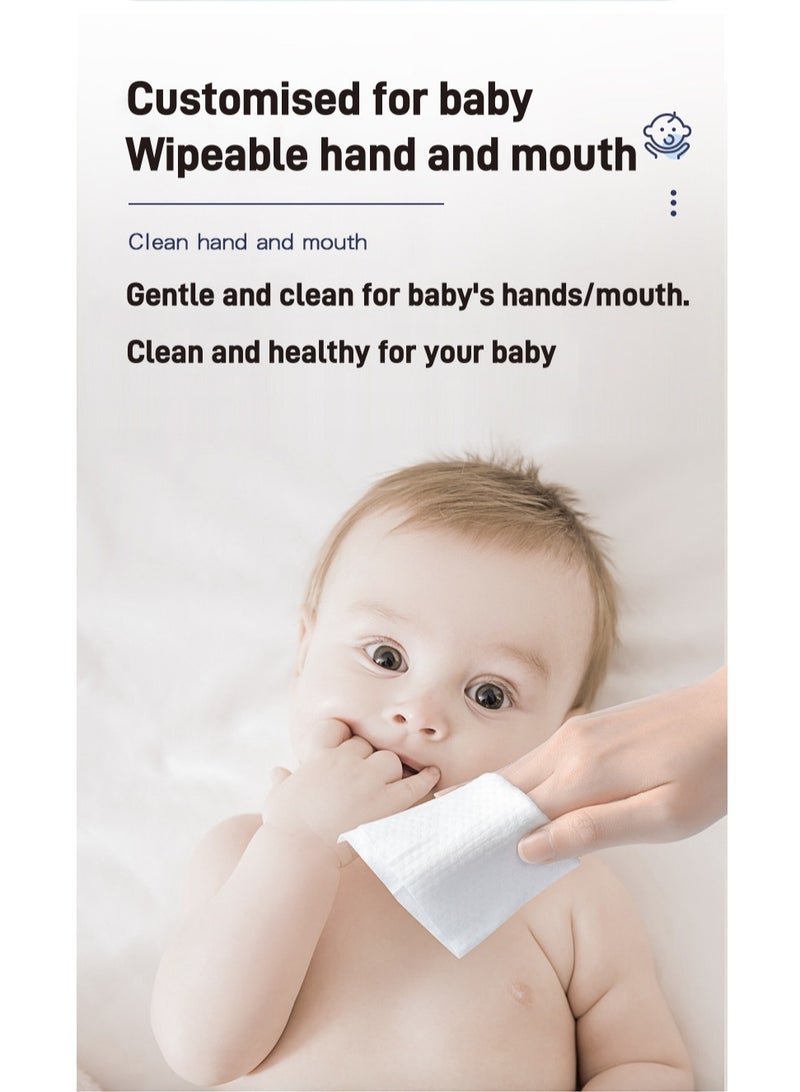 Baby wipes Baby hand and mouth wipes Cleaning wipes 80 Pump large pack thick baby wipes.