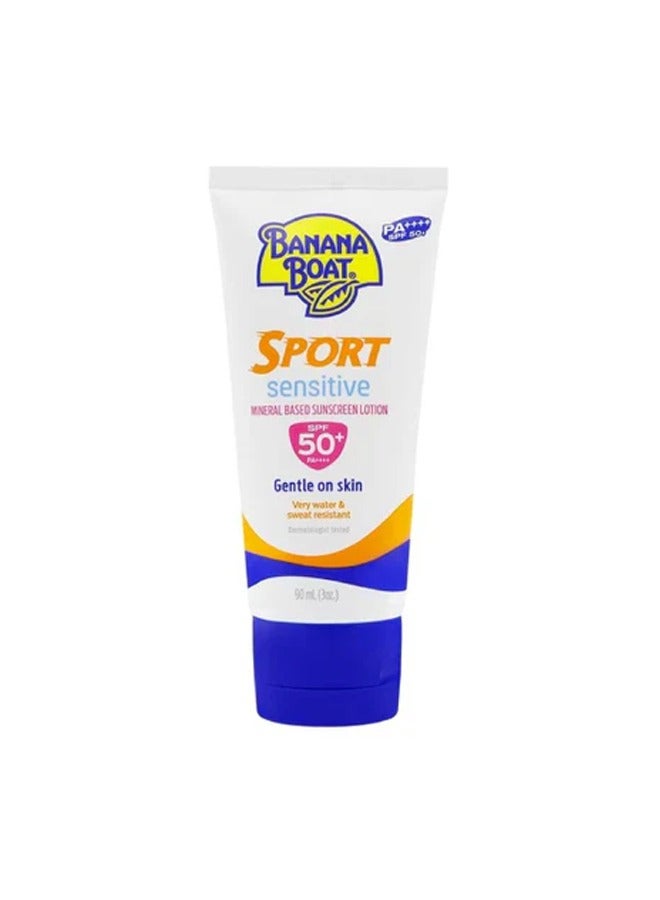 Sport Sensitive Mineral-Based Sunscreen Lotion SPF 50+ PA++++: Gentle Protection for Active Individuals
