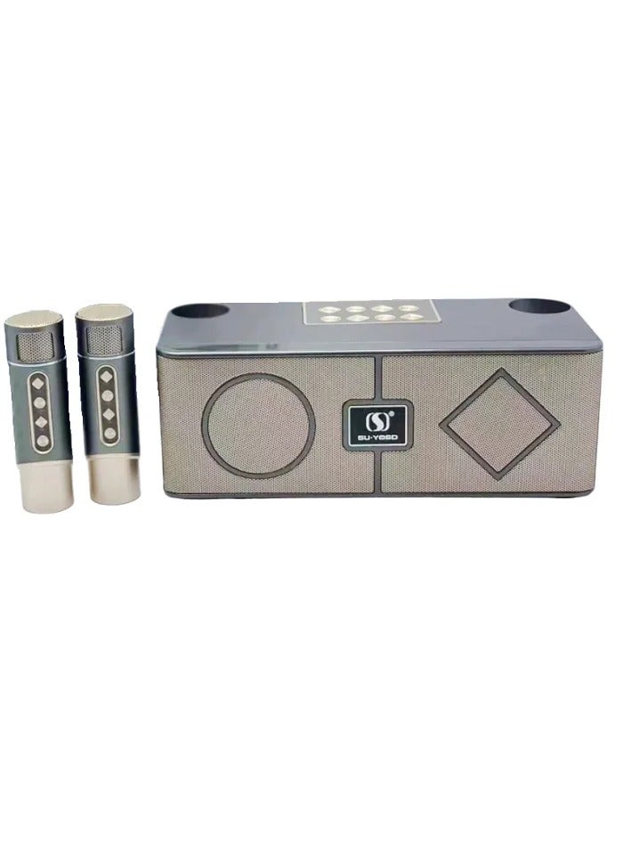 Karaoke Sound System Portable Karaoke Outdoor Rock Speakers Ys-215 Grey