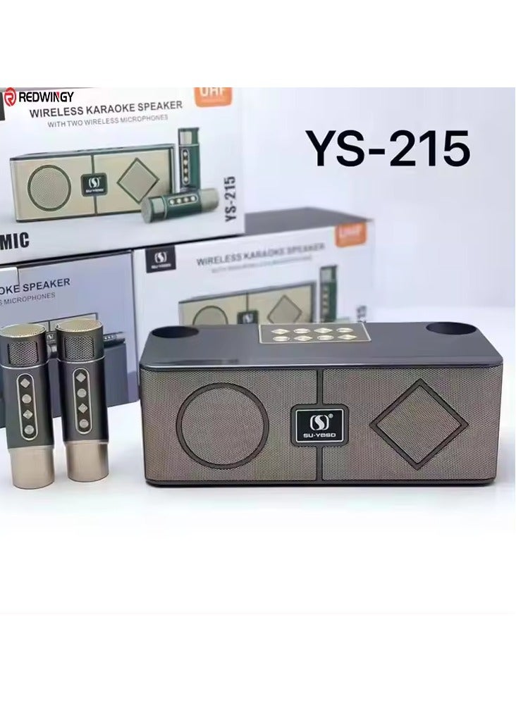 Karaoke Sound System Portable Karaoke Outdoor Rock Speakers Ys-215 Grey