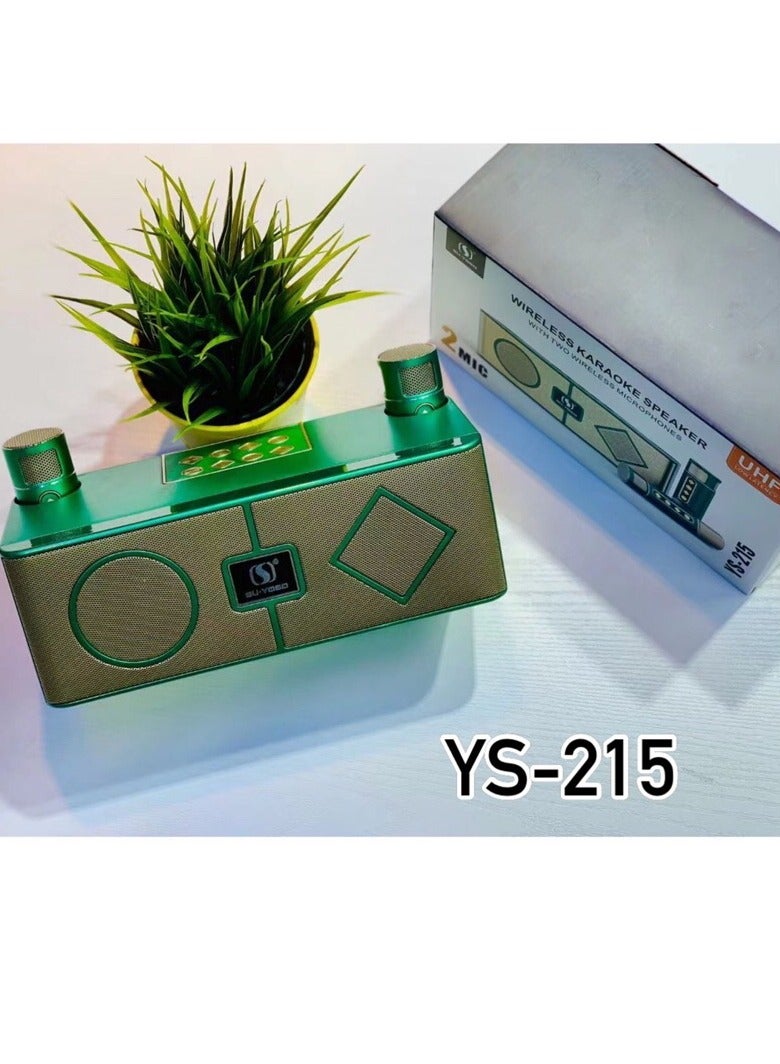 Karaoke Sound System Portable Karaoke Outdoor Rock Speakers Ys-215 Green