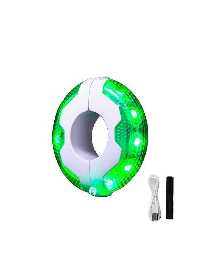 Bike Wheel Hub Light LED Cycling Spoke Lights Colorful Bicycle Decoration Light IP65 Waterproof with 37 Light Modes for Bike Scooter Night Riding