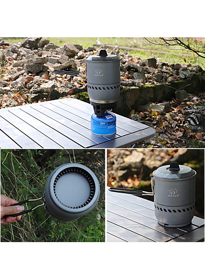 2100W Camping Gas Stove with Carry Bag Outdoor Gas Stove for Hiking Fishing Mountaineering