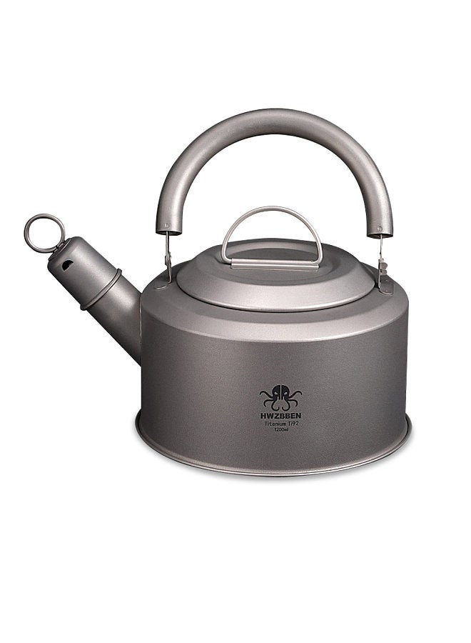Outdoor Camping Titanium Tea Pot Portable Tea Pot Coffee Pot Large Capacity 1200ml
