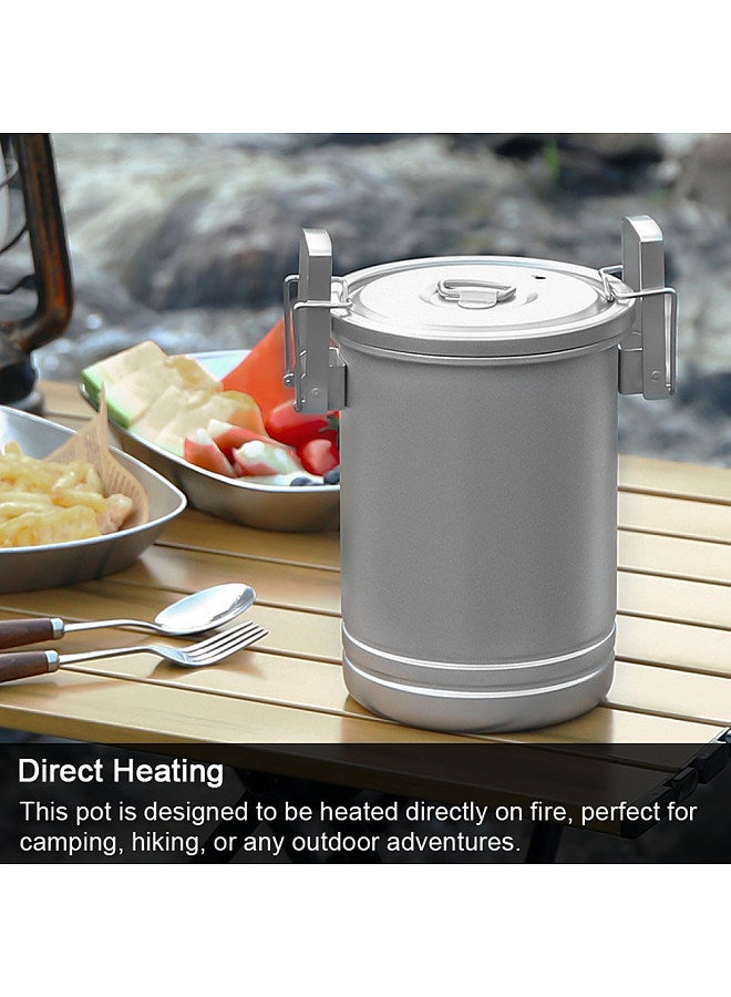 Camping Hiking Rice Cooker Outdoor Portable Picnic Cookware Stainless Steel Pot Multifunctional Travel Cooking Accessory
