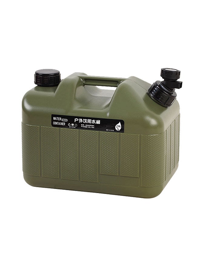 10L Camping Water Containers Portable Emergency PE Water Tank with Faucet for Camping Hiking