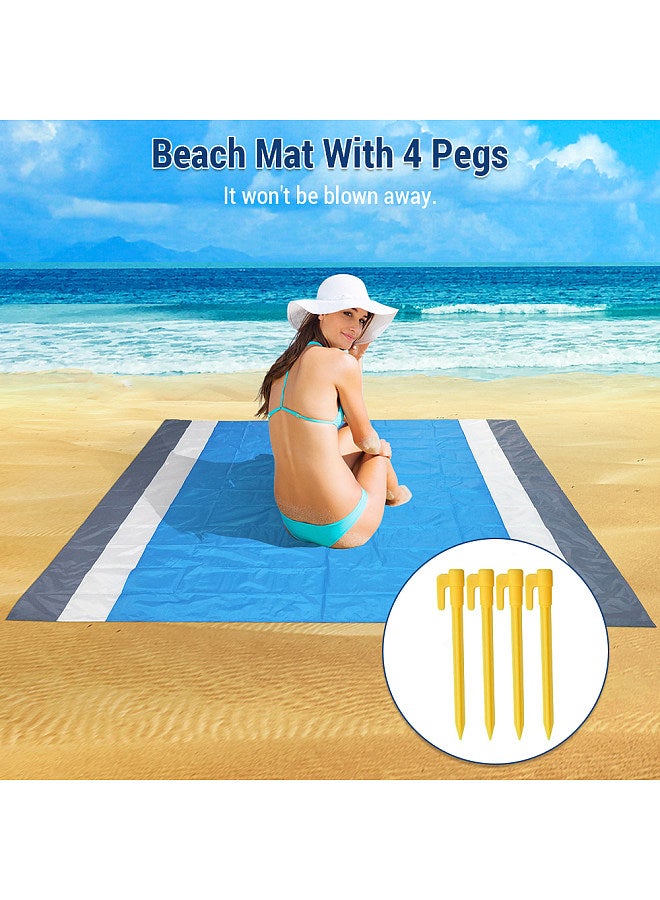Outdoor Mat Camping Waterproof Sand Proof Beach Blanket Portable Foldable Polyester Picnic Mat 140cm/210cm 4 Colous