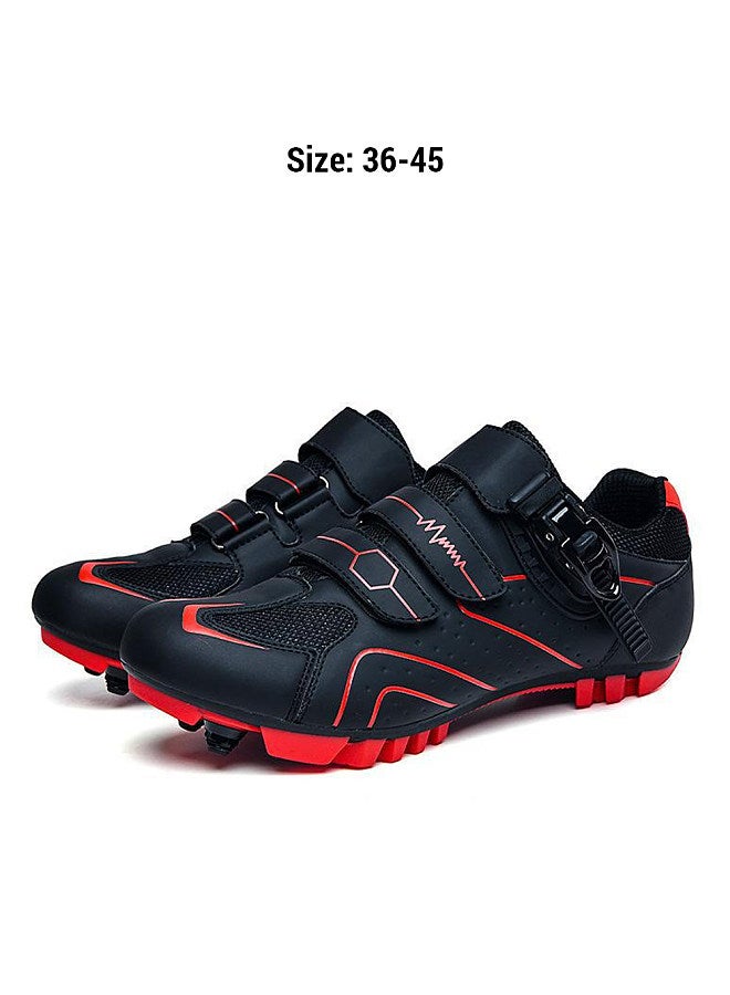 Cycle Shoes for Mens and Womens Spring Summer Mountain Bike Lock Cycling Shoes Road Bike Lock Shoes Hard-Soled Spin Bike Shoes Wide-Soled Bicycle Shoes Size 36-45