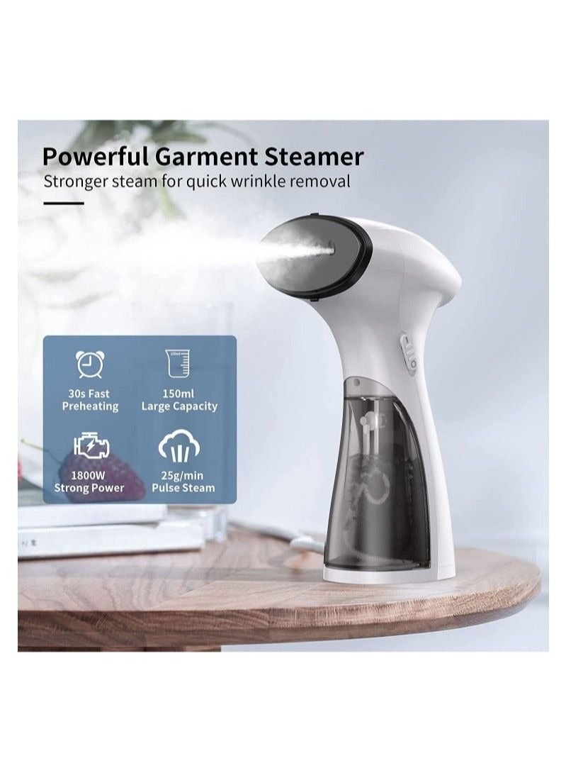 GY2000 Steam Straightener 1800W, Steam Brush Steamer Heating 25 g/min Steam, Steam Iron Clothes Small Appliances Usable for Travel and Home (UK)