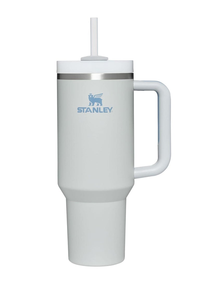 Stanley Quencher H2.0 FlowState Stainless Steel Vacuum Insulated Tumbler with Lid and Straw ideal for water iced tea coffee smoothies and more, 40 oz (Fog)