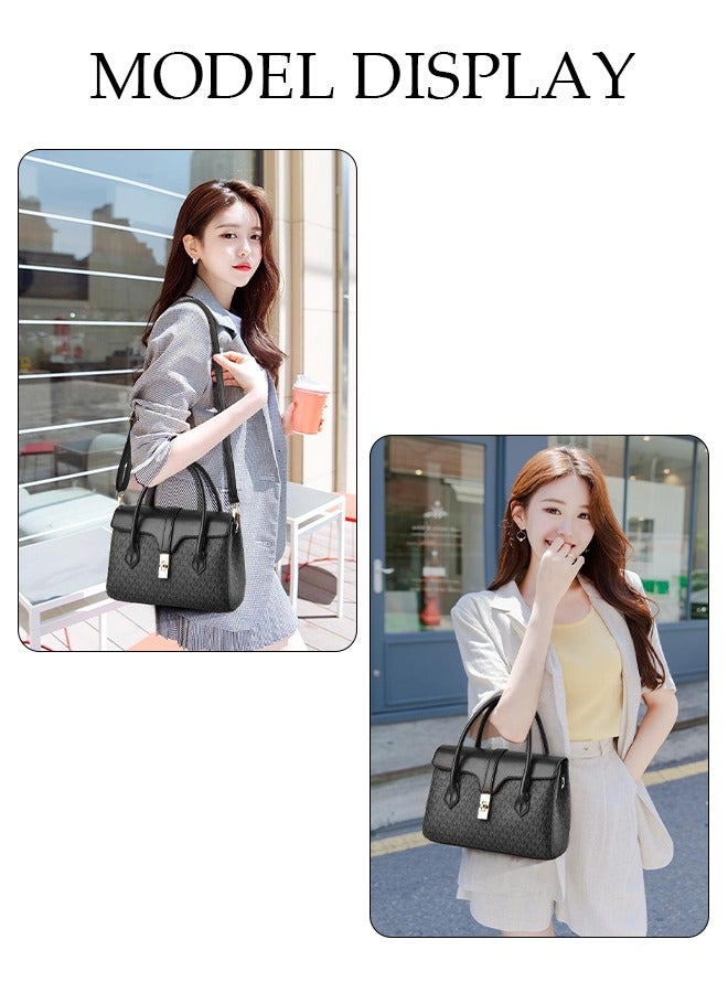 Women's Fashion Handbag Faux Leather Crossbody Bag For Women Large Capacity Tote Bags with Removable Shoulder Strap Top Handle Satchel Fashionable Travel Shoulder Bag For Ladies