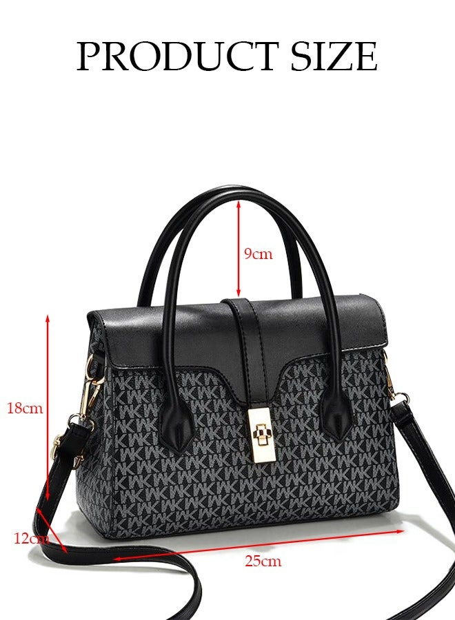 Women's Fashion Handbag Faux Leather Crossbody Bag For Women Large Capacity Tote Bags with Removable Shoulder Strap Top Handle Satchel Fashionable Travel Shoulder Bag For Ladies