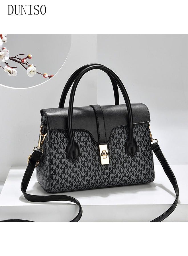 Women's Fashion Handbag Faux Leather Crossbody Bag For Women Large Capacity Tote Bags with Removable Shoulder Strap Top Handle Satchel Fashionable Travel Shoulder Bag For Ladies