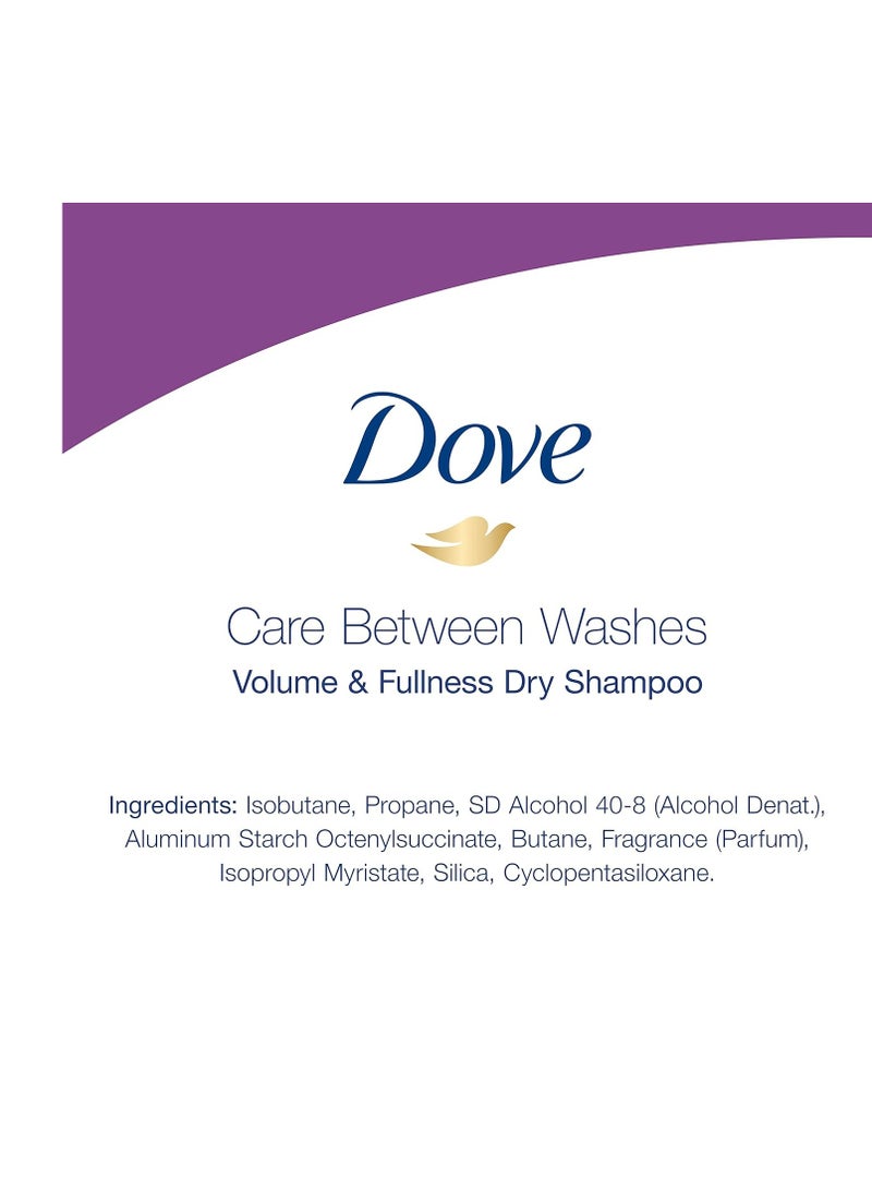 Dove Dry Shampoo Volume & Fullness for Oily Hair for Refreshed Hair 5 oz(Pack of 2)