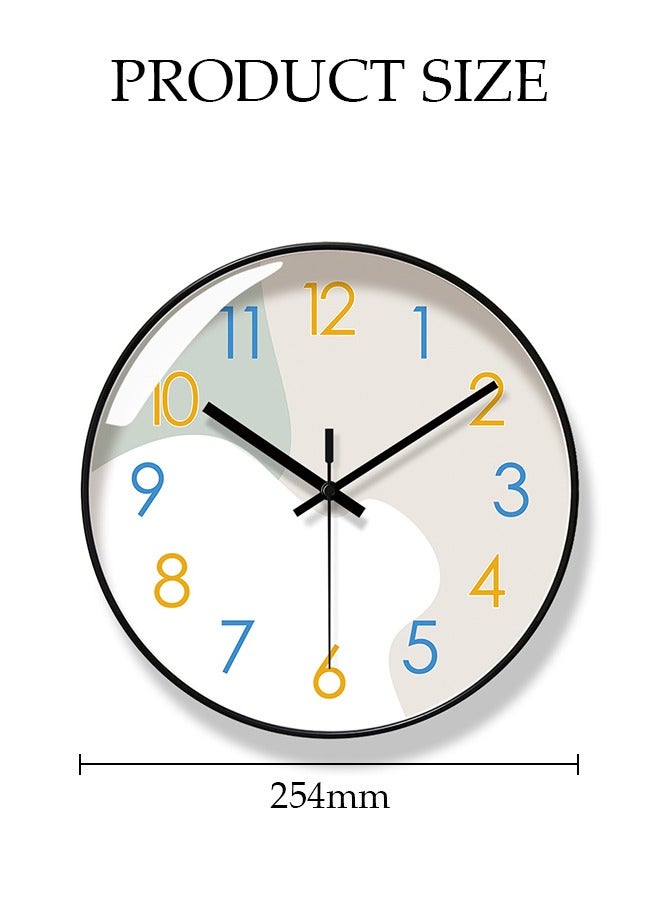 Creative Wall Clock, Modern Battery Operated Wall Clocks, Silent Non Ticking Small Analog Clock for Living Room, Office, Home, Bedroom, Kitchen, Bathroom