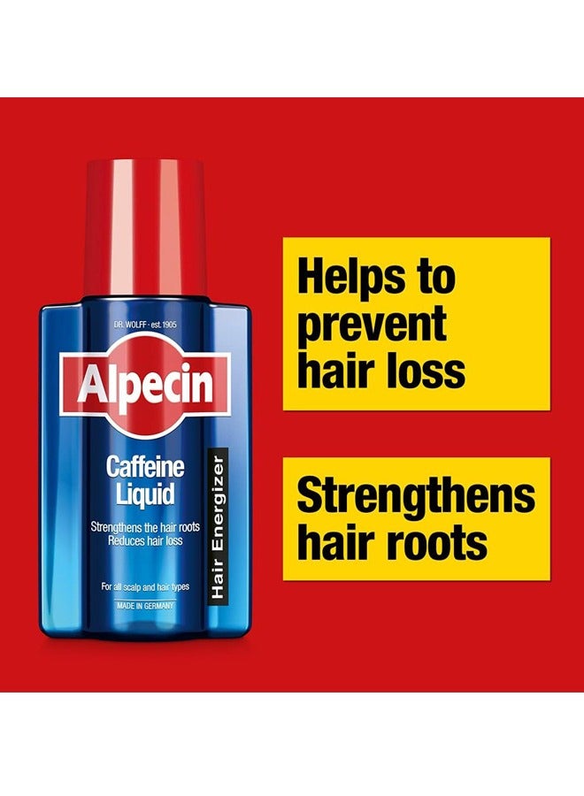 Alpecin Caffeine Liquid: Daily Leave-On Tonic for Stronger Hair Roots and Reduced Hair Loss 200 ML