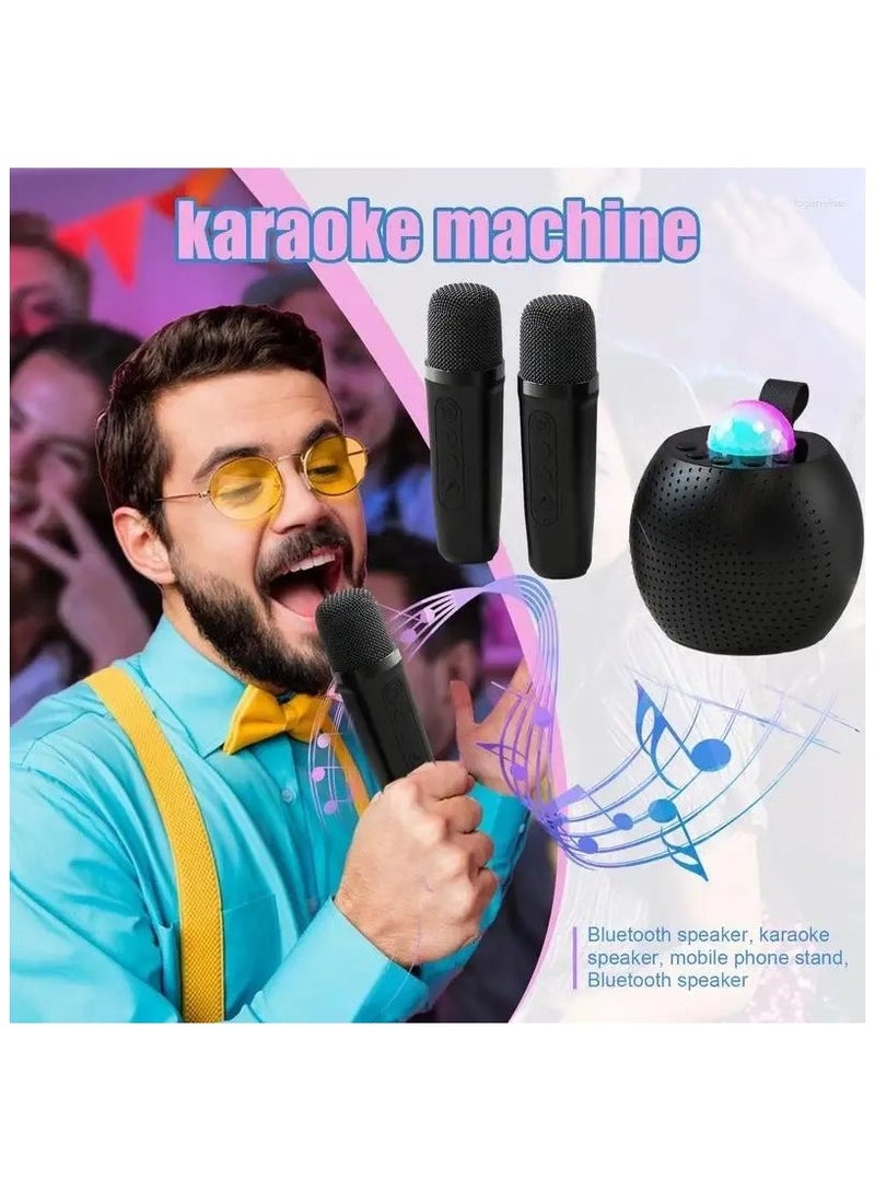 Microphones Karaoke Machine Voice Changing With 2 Wireless Light Designs for Indoor Outdoor Fun