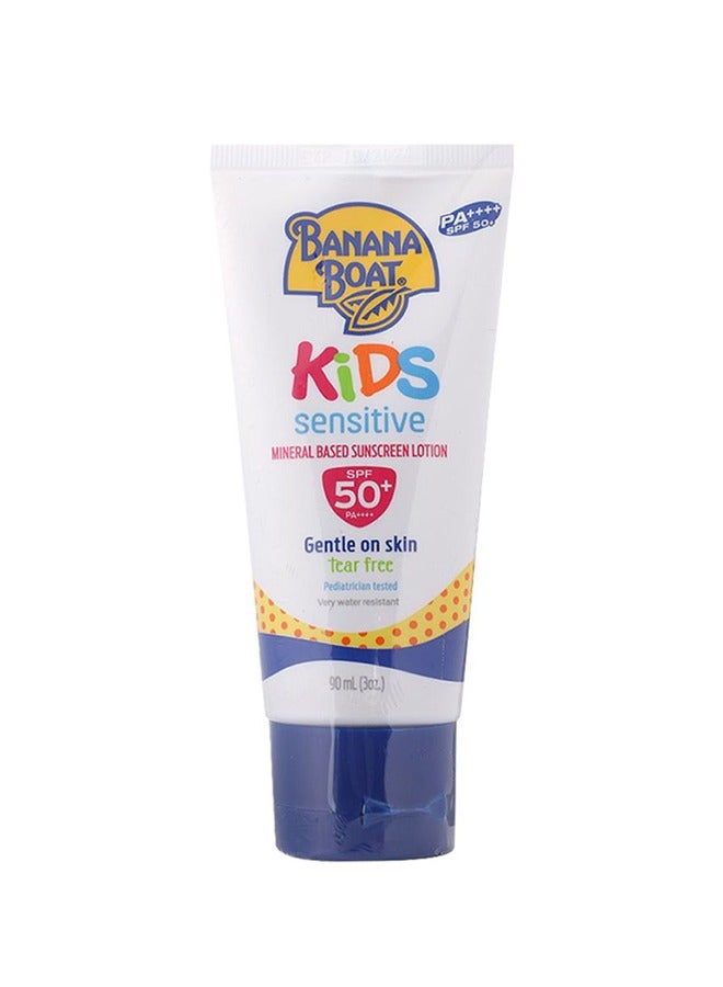 Kids Sensitive Mineral-Based Sunscreen Lotion SPF 50+ PA++++: Gentle Protection for Kids' Delicate Skin