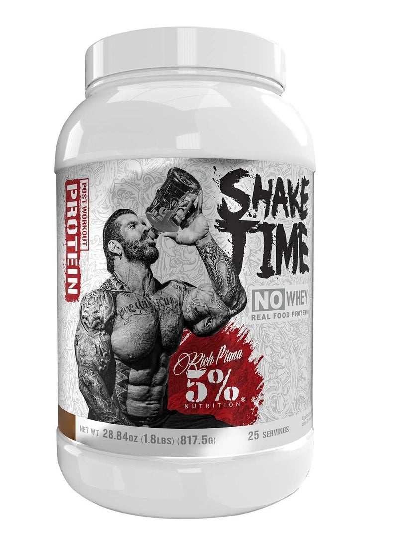 5% Nutrition Rich Piana Shake Time 1.8 Lbs Chocolate Flavor 25 Serving
