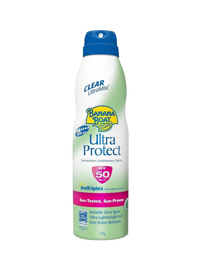 Clear Ultramist Ultra Protect Sunscreen Continuous Spray SPF 50 PA++++: Invisible Protection for Active Days