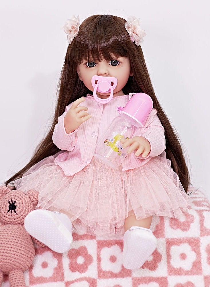Soft Reborn Baby Princess Doll with Plush Toy 50 Cm