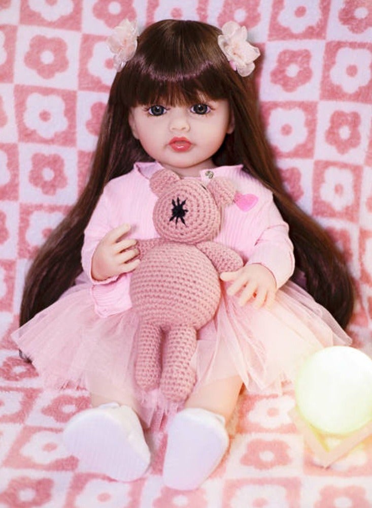 Soft Reborn Baby Princess Doll with Plush Toy 50 Cm