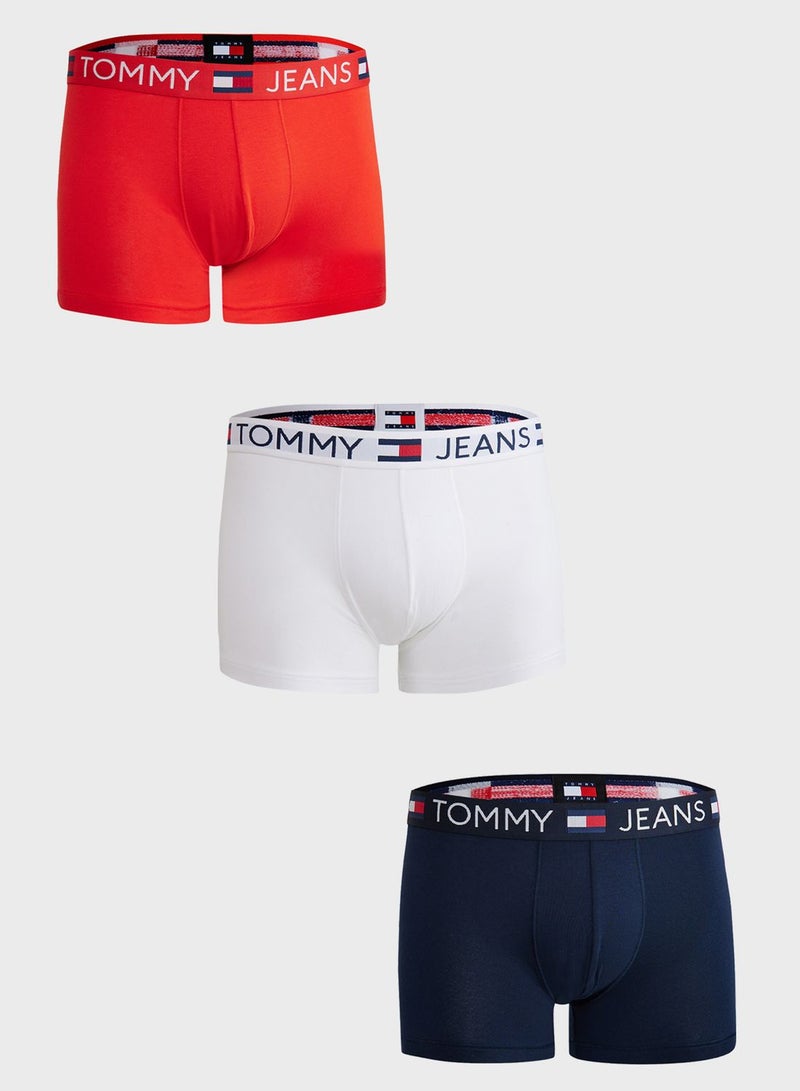 3 Pack Logo Band Trunks