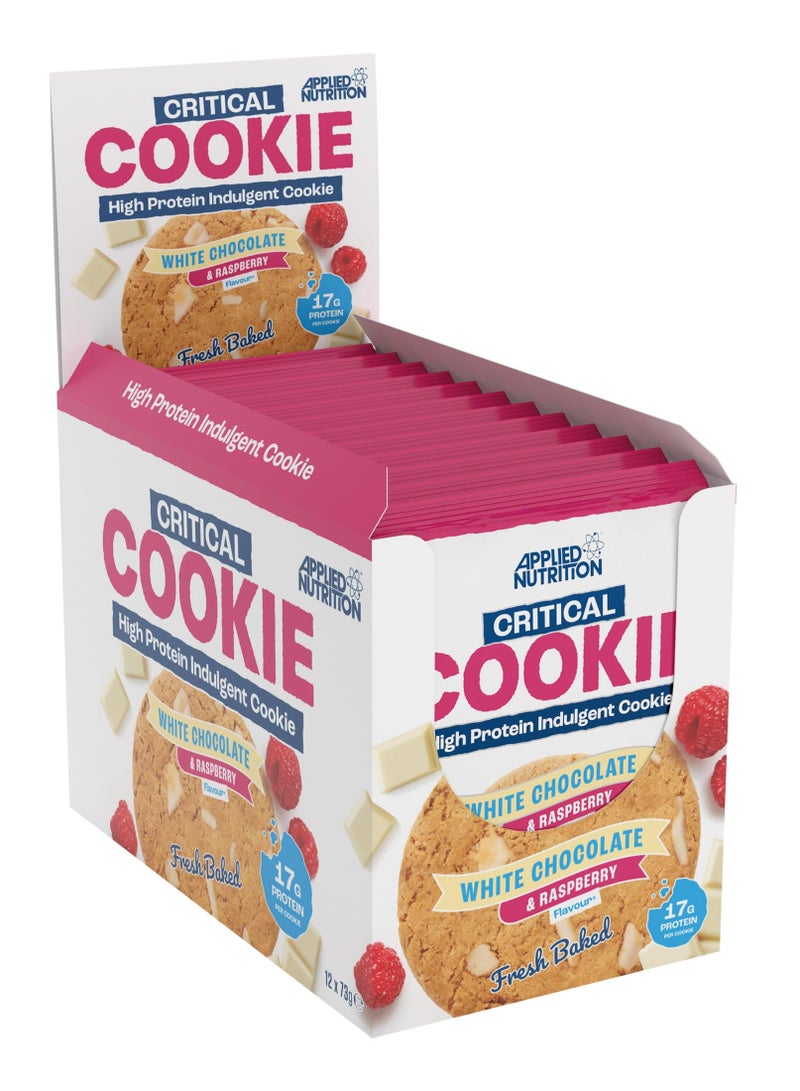 Critical Cookie White Chocolate & Raspberry 73G Pack Of 12