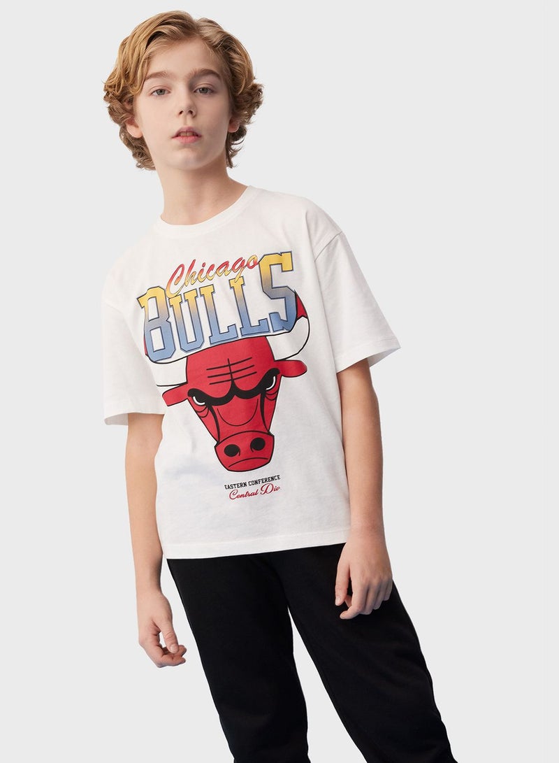 Boy Nba Chicago Bulls Oversize Fit T-Shirt