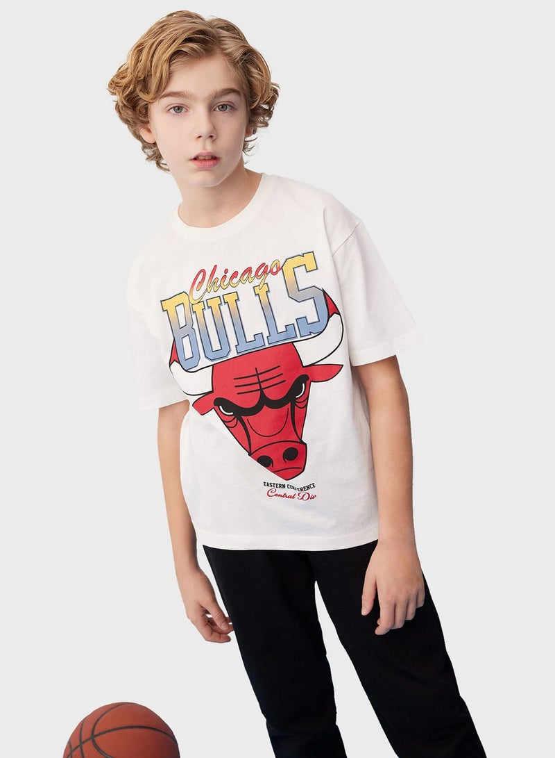 Boy Nba Chicago Bulls Oversize Fit T-Shirt