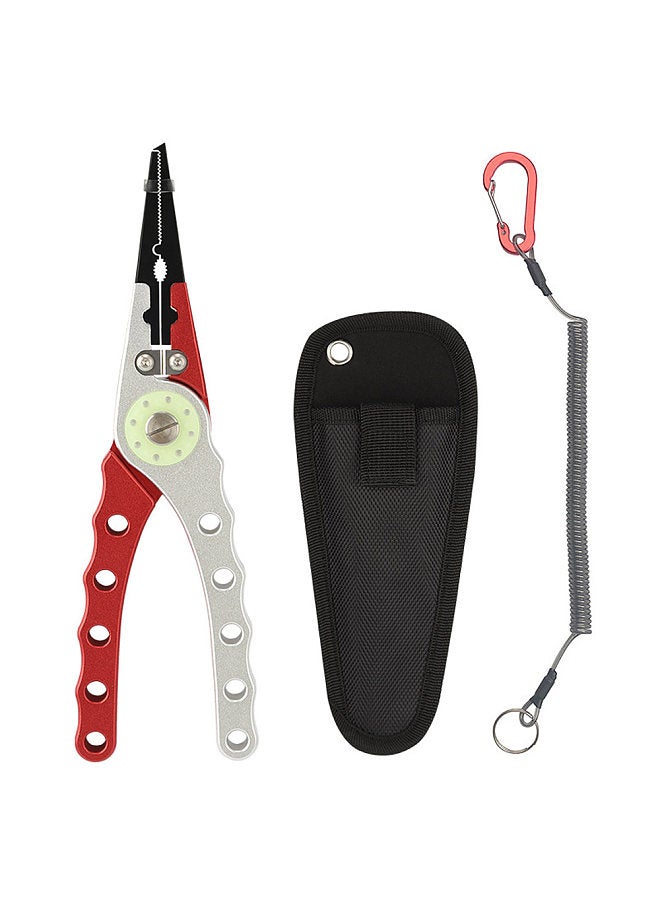 Aluminum Fishing Pliers Hook Remover Open Ring Multifunctional Fishing Tool 20cm For Fresh And Salt Water