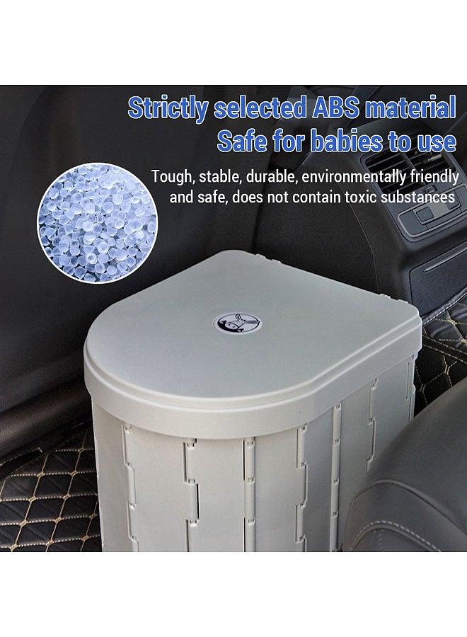 Portable Toilet for Camping Convenient Car-mounted Folding Toilet for Travel Adult Children and Elderly Portable Potty Odor-proof and Non-slip