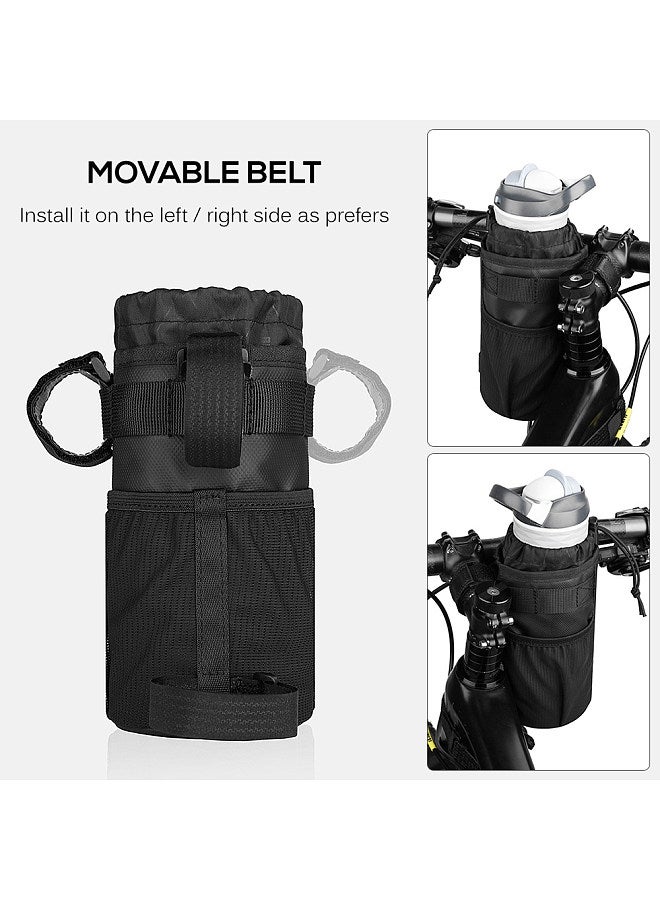 Insulated Bicycle Bag Bike Bottle Holder Cycling Water Bottle Cover Heavy Duty Drink Bottle Storage Bag Carrier Pouch MTB Bike Kettle Handlebar Bag Protective Case