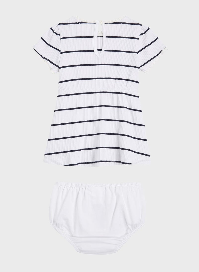 Infant Striped Rib Dress